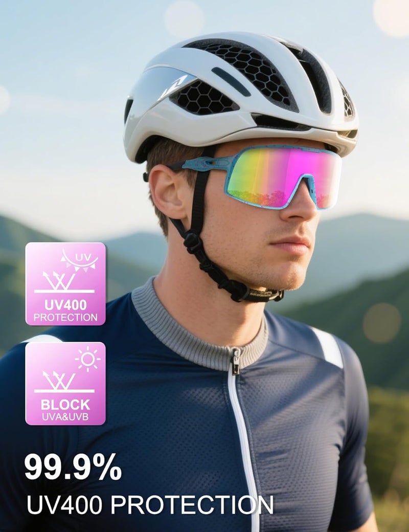 BangLong Polarized Sports Sunglasses for Men Women, UV Protection Sun Glasses for Baseball Running Cycling Fishing - Image 2